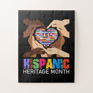 Hispanic Heritage Month Hände Herz Puzzle