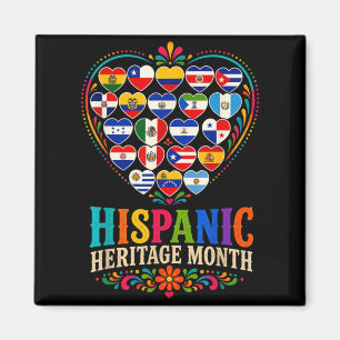 Hispanic Heritage Month Hispanic Latino Länder Magnet