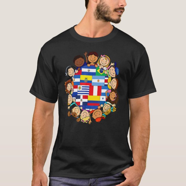 Hispanic Heritage Month Kids Latina T-Shirt (Vorderseite)