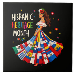 Hispanic Heritage Month Lateinamerikanische Länder Fliese