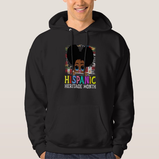Hispanic Heritage Month Latina Girls Latino Countr Hoodie (Vorderseite)