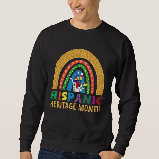 Hispanic Heritage Month Latino Countries Flags Sun Sweatshirt (Vorderseite)