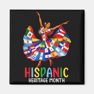 Hispanic Heritage Month Latino-Länder-Flagge Magnet