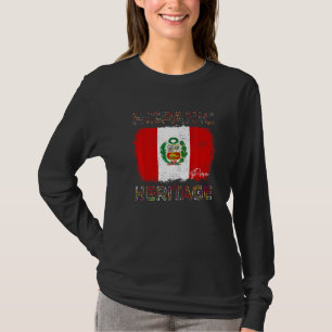 Hispanic Heritage Month Peru Flag Latino Peruaner T-Shirt