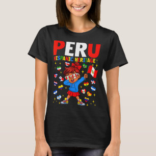 Hispanic Heritage Month Peru-Flagge Peruanisches M T-Shirt
