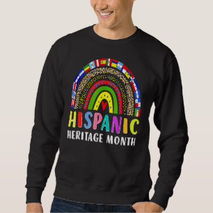 Hispanic Heritage Month Rainbow Latino Länder F Sweatshirt