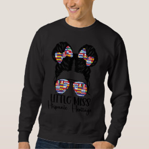 Hispanic Heritage Month Unordentlicher Dutt Latein Sweatshirt