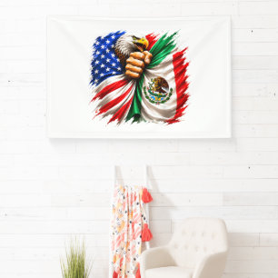 Hispanic Heritage Month USA Mexiko-Flagge Banner