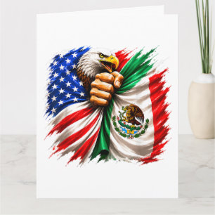 Hispanic Heritage Month USA Mexiko-Flagge Dankeskarte