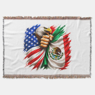 Hispanic Heritage Month USA Mexiko-Flagge Decke
