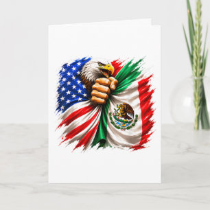 Hispanic Heritage Month USA Mexiko-Flagge Feiertagskarte