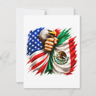 Hispanic Heritage Month USA Mexiko-Flagge Feiertagskarte