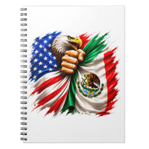 Hispanic Heritage Month USA Mexiko-Flagge Notizblock