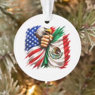 Hispanic Heritage Month USA Mexiko-Flagge Ornament