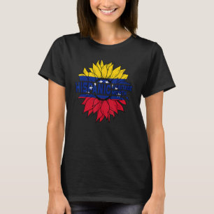Hispanic Heritage Month Venezuela Flag Sonnenblume T-Shirt