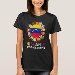 Hispanic Heritage Month Venezuela Flaggen Boy Girl T-Shirt