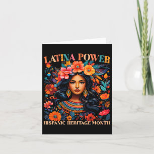 Hispanic Heritage S Latina Power Blume Giro del Ma Karte