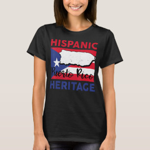 Hispanic Heritage Shirt Puerto Rico Girls Ki
