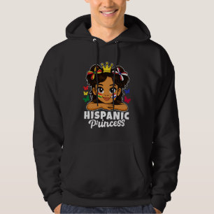 Hispanic Princess Girl Bolivien und Paraguay Flagg Hoodie