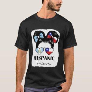 Hispanic Princess Roots Guatemala und Chile Mix He T-Shirt