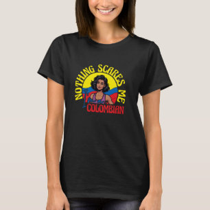Hispanic Women Kolumbien Mujer Pride Funny Kolumbi T-Shirt