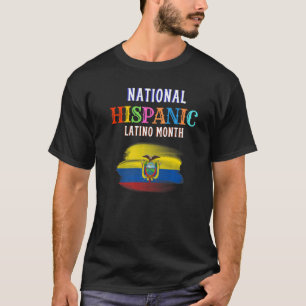 Hispanic Zeremonie Monat Prideful Latin Spanish Am T-Shirt