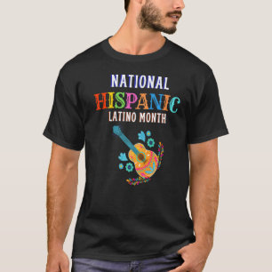 Hispanic Zeremonie Monat Prideful Latin Spanish Am T-Shirt