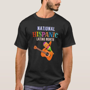 Hispanic Zeremonie Monat Prideful Latin Spanish Am T-Shirt