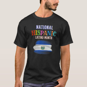 Hispanic Zeremonie Monat Prideful Latin Spanish Am T-Shirt