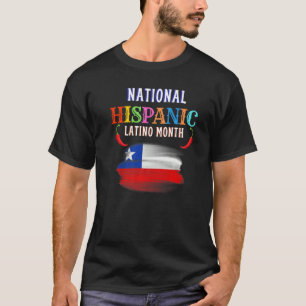 Hispanic Zeremonie Monat Prideful Latin Spanish Am T-Shirt