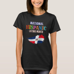 Hispanic Zeremonie Monat Prideful Latin Spanish Am T-Shirt