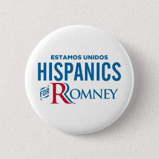 Hispanics für Romney Button