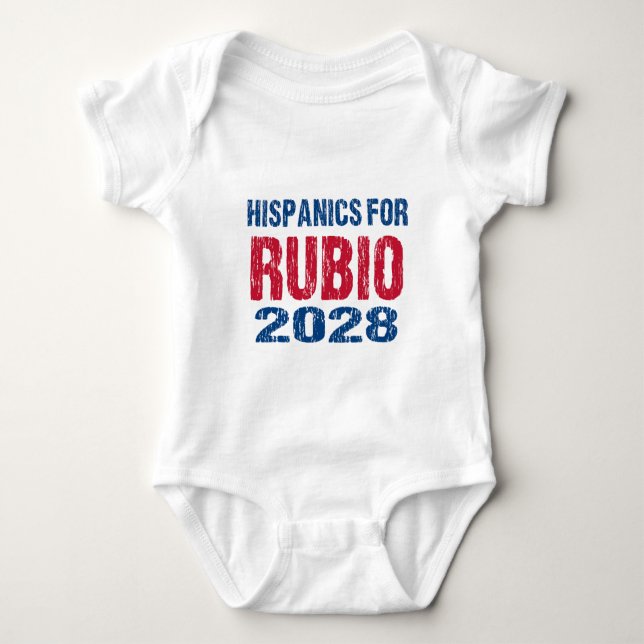 Hispanics für Rubio 2028 Baby Strampler (Vorderseite)