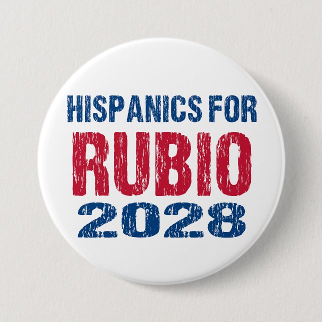 Hispanics für Rubio 2028 Button (Vorderseite)