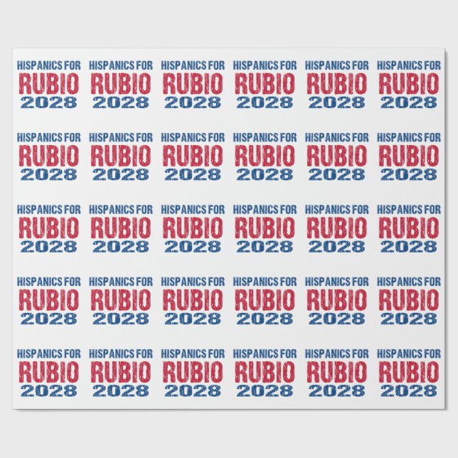 Hispanics für Rubio 2028 Geschenkpapier (Flach)