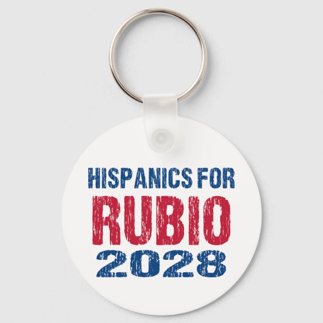 Hispanics für Rubio 2028 Schlüsselanhänger (Vorderseite)