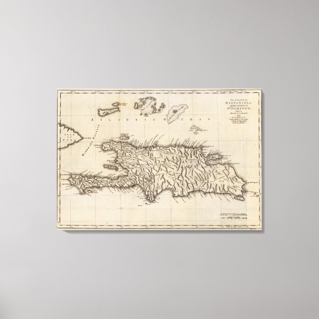 Hispaniola, St Domingo Leinwanddruck (Vorderseite)