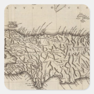 Hispaniola, St Domingo Quadratischer Aufkleber