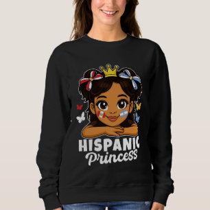 Hispanische Prinzessin Mädchen Peru und Argentinie Sweatshirt