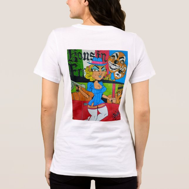 Hispanischer Cousin Freaky Tri-Blend Shirt (Rückseite)