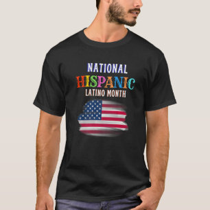 Hispanischer Zeremonienmonat Stolz Lateinischer Sp T-Shirt