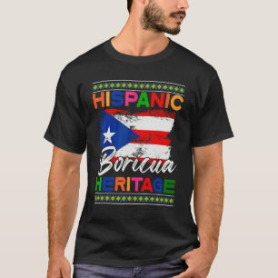 Hispanisches Boricua-Erbe Boricua-Flagge Männer Fr T-Shirt