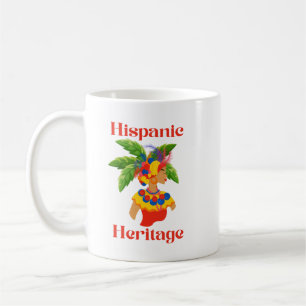 Hispanisches Erbe Hispanische Frau  Kaffeetasse
