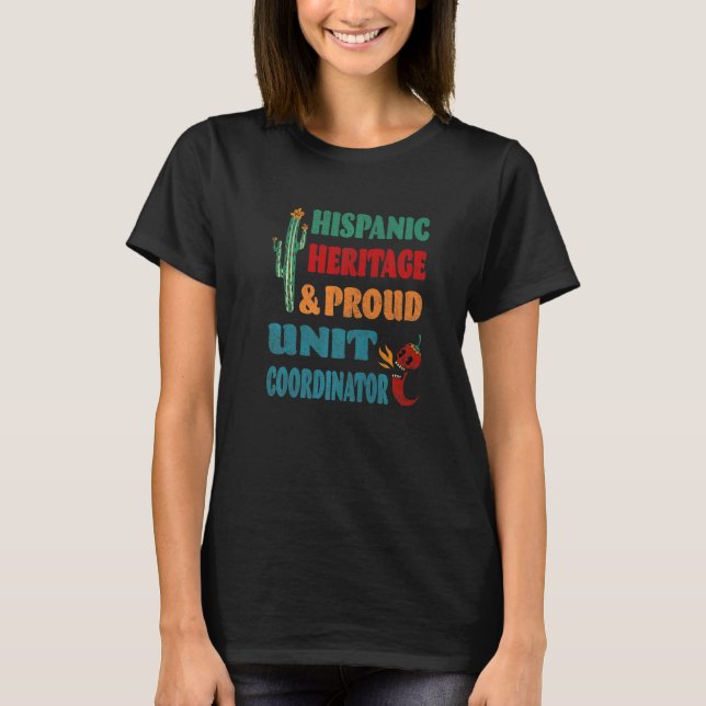 Hispanisches Erbe & Stolz Unit-Leiter T-Shirt (Vorderseite)
