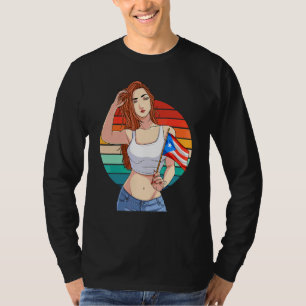 Hispanisches Mädchen Boricua Stolz puerto-ricanisc T-Shirt