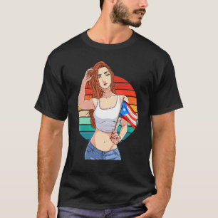 Hispanisches Mädchen Boricua Stolz puerto-ricanisc T-Shirt