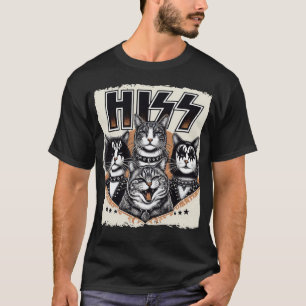 Hiss Cats Rock Kittens Rocking Music Cat Liebhaber T-Shirt