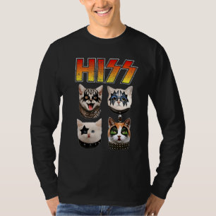 Hiss Funny Cat Lover Funny Animal Unique T-Shirt