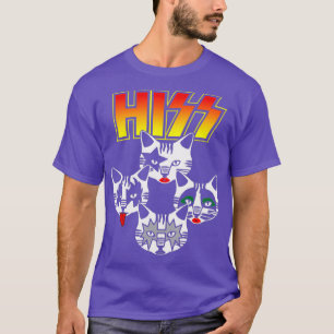 Hiss Funny Cats Kittens Rock Rockin T-Shirt