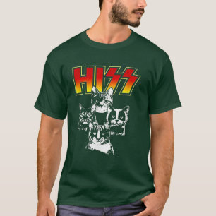 HISS Funny Niedlich Cat Mama Kitten Cats Lover Roc T-Shirt